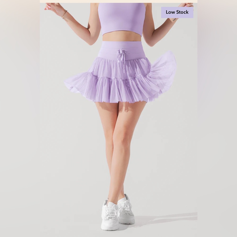 POPFLEX Pirouette Digital Lavender Skort XL